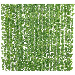 Yatim 78-Ft 12 Pack Artificial Plants Greeny Chain Wall Hanging Leaves for Home Room Garden Wedding Garland Outside Decoration