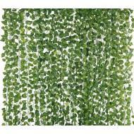 Yatim 78-Ft 12 Pack Silk Artificial Ivy Vines Leaf Garland Plants Hanging Wedding Garland Fake Foliage Flowers Home Kitchen Garden Office Wedding Wall Decor