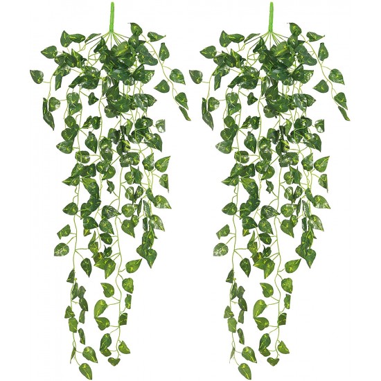 Yatim 90 cm Money Ivy Vine Artificial Plants Greeny Chain Wall Hanging Leaves for Home Room Garden Wedding Garland Outside Decoration Pack of 2 Yatim 90 cm Money Ivy Vine Artificial Plants Greeny Chain Wall Hanging Leaves for Home Room Garden Wedding Garland Outside Decoration Pack of 2