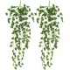 Yatim 90 cm Money Ivy Vine Artificial Plants Greeny Chain Wall Hanging Leaves for Home Room Garden Wedding Garland Outside Decoration Pack of 2