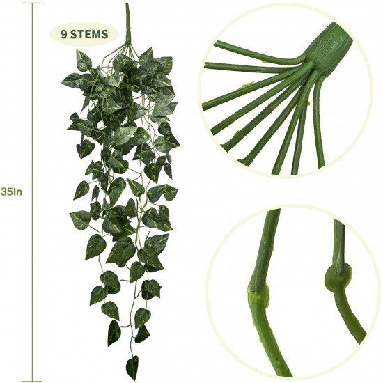 Yatim 90 cm Money Ivy Vine Artificial Plants Greeny Chain Wall Hanging Leaves for Home Room Garden Wedding Garland Outside Decoration Pack of 2 Yatim 90 cm Money Ivy Vine Artificial Plants Greeny Chain Wall Hanging Leaves for Home Room Garden Wedding Garland Outside Decoration Pack of 2