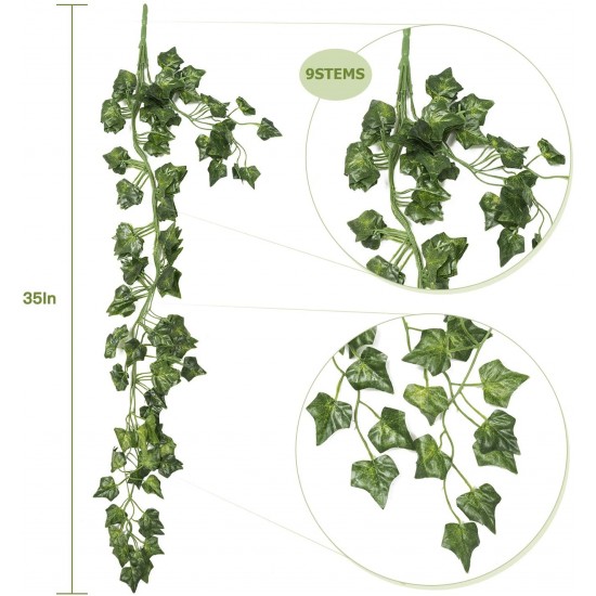 Yatim 90 cm Sweetpotato Ivy Vine Artificial Plants Greeny Chain Wall Hanging Leaves for Home Room Garden Wedding Garland Outside Decoration Pack of 2 Yatim 90 cm Sweetpotato Ivy Vine Artificial Plants Greeny Chain Wall Hanging Leaves for Home Room Garden Wedding Garland Outside Decoration Pack of 2